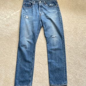 Levi's Distressed 501 Jeans Women's
